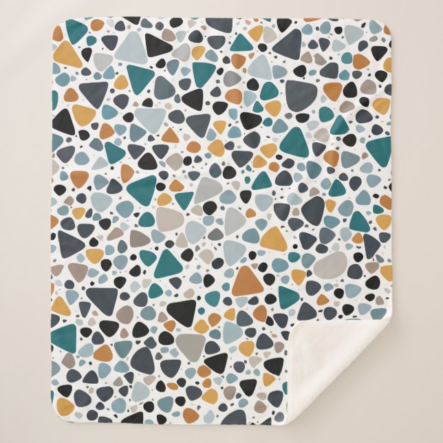 Cobertor Sherpa Terrazzo Pattern (Frente)