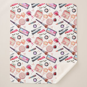 Cobertor Sherpa Teste padrão da composição da aguarela