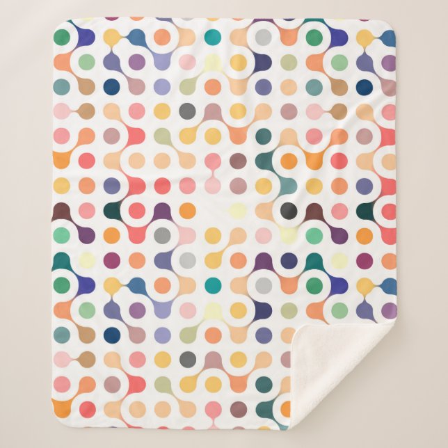 Cobertor Sherpa Teste padrão da estrutura molecular (Frente)