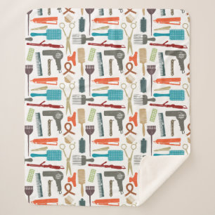 Cobertor Sherpa Teste padrão dos cuidados capilares