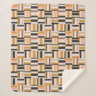 Cobertor Sherpa Teste padrão geométrico da forma