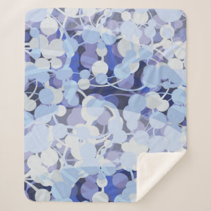 Cobertor Sherpa Teste padrão roxo do micróbio