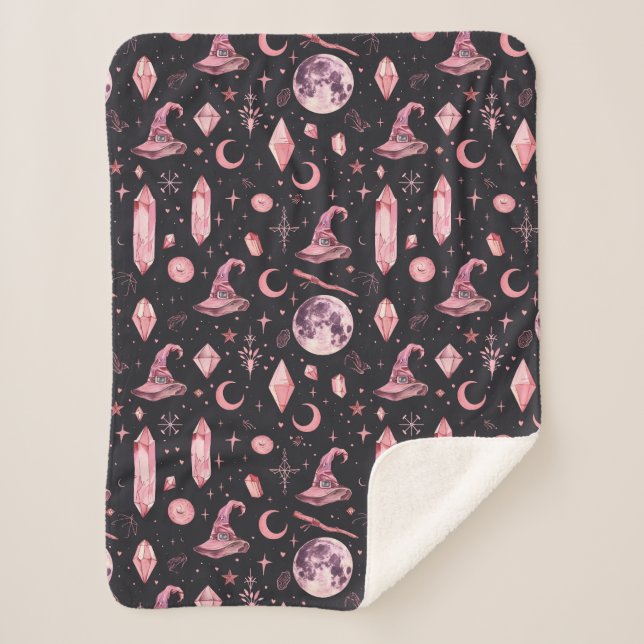 Cobertor Sherpa Testemunha Rosa-Cor-de-Corte (Frente)