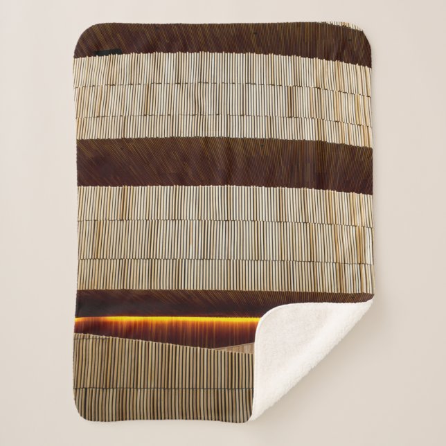 Cobertor Sherpa Têxteis em branco e preto (Frente)