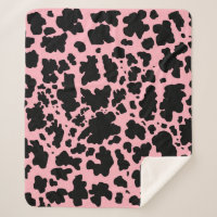 Texto original em animais de pele de vaca rosa-pre