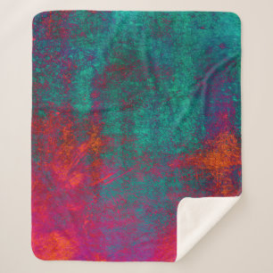 Cobertor Sherpa Textura azul cor-de-rosa de fundo cimento abstrato