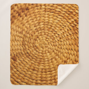 Cobertor Sherpa textura castanha de fundo em estufa