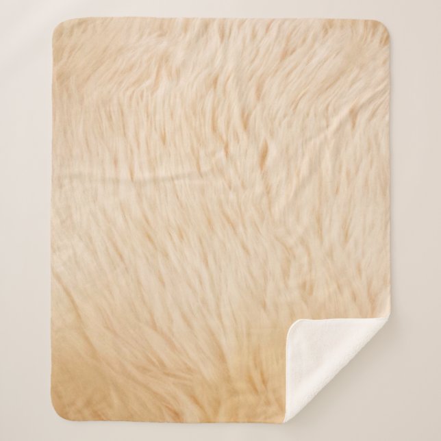 Cobertor Sherpa Textura de animais com pelo de cabra (Frente)