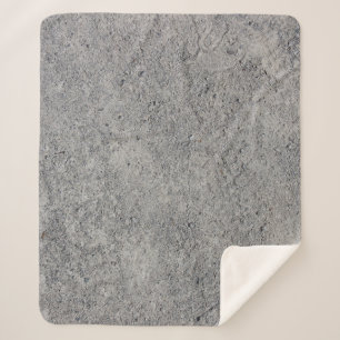 Cobertor Sherpa Textura de cinzas de cimento em betão