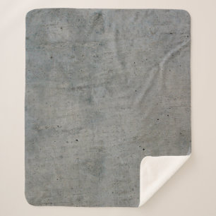Cobertor Sherpa Textura de cinzas de cimento em betão