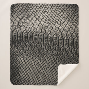 Cobertor Sherpa Textura de couro preto, uso de fundo.