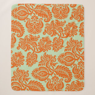 Cobertor Sherpa Textura de fundo laranja sem costura