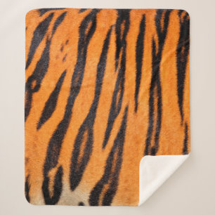 Cobertor Sherpa Textura de impressão Tiger