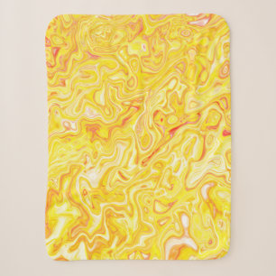 Cobertor Sherpa Textura de mármore amarelo limão mel Abstrato Líqu