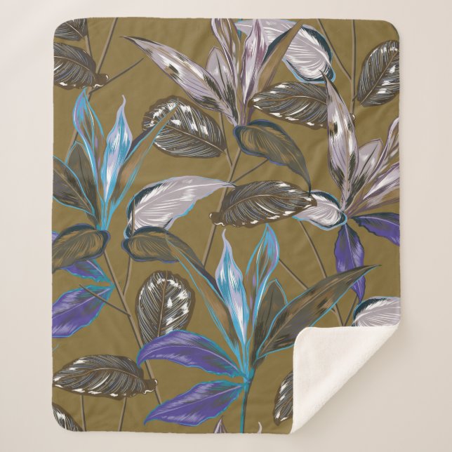 Cobertor Sherpa Textura de parede antiga com fissuras, fundo retrô (Frente)