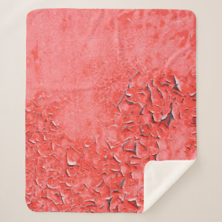 Cobertor Sherpa Textura de poeiras de ferro pintadas por rocha