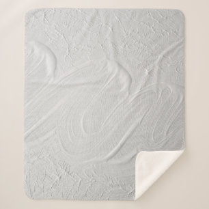 Cobertor Sherpa Textura em branco de pintura acrílica