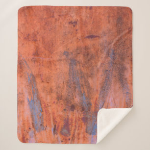 Cobertor Sherpa Textura enferrujada antiga, abstrata, envelhecida,