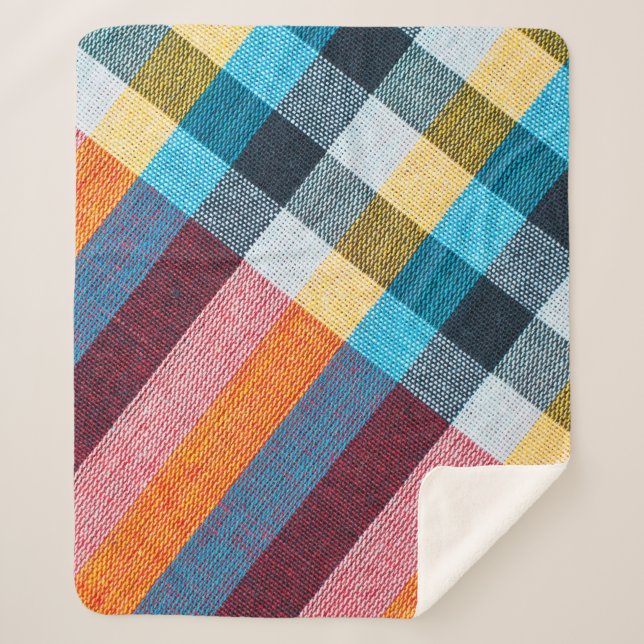 Cobertor Sherpa Textura fechada de Tecido, estilo tailandês (Frente)