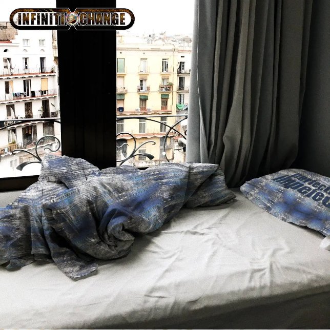 Cobertor Sherpa Textura Negra marinho Azul | (Criador carregado)