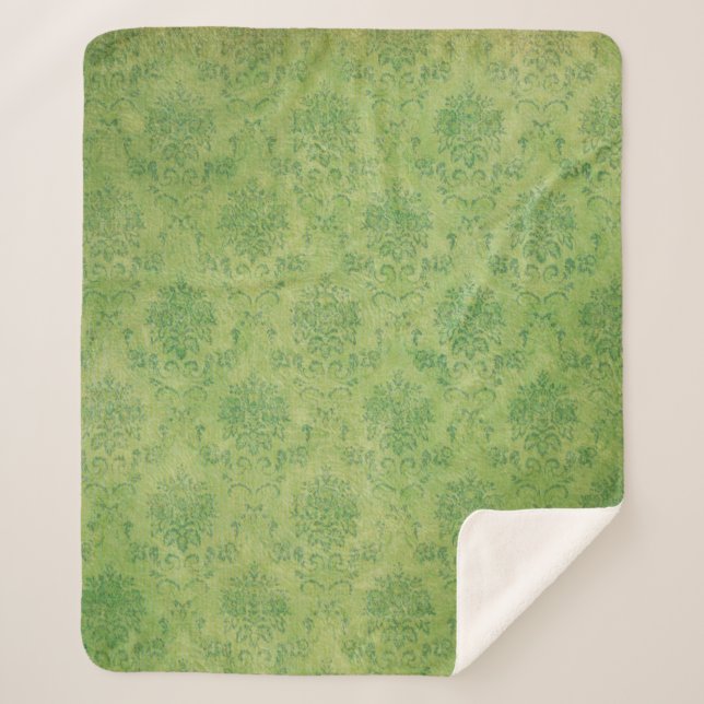 Cobertor Sherpa Textura verde-modelo de fundo (Frente)