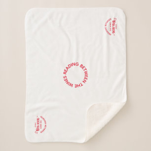 Cobertor Sherpa The Book Club Crest Read Discussão Repetir