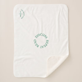 Cobertor Sherpa The Book Club Green Crest Ler Discussão Repetir