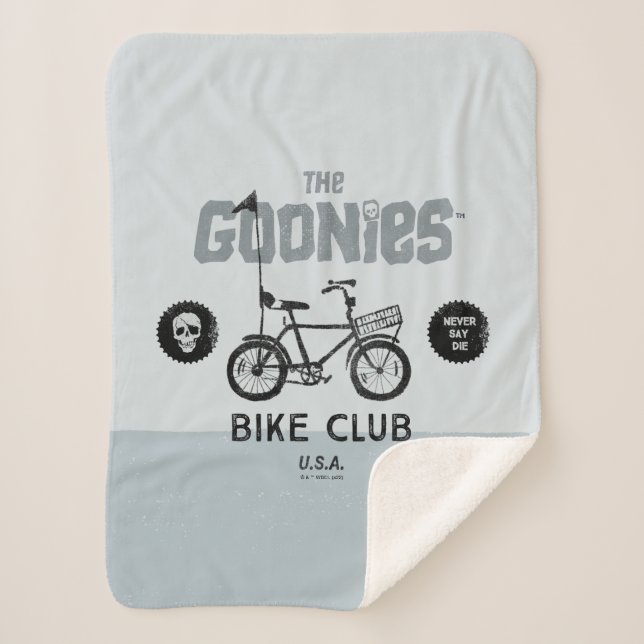 Cobertor Sherpa The Goonies Bike Club U.A. (Frente)