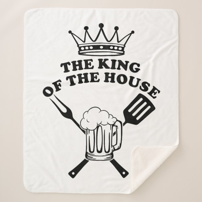 Cobertor Sherpa The King of the House (Frente)