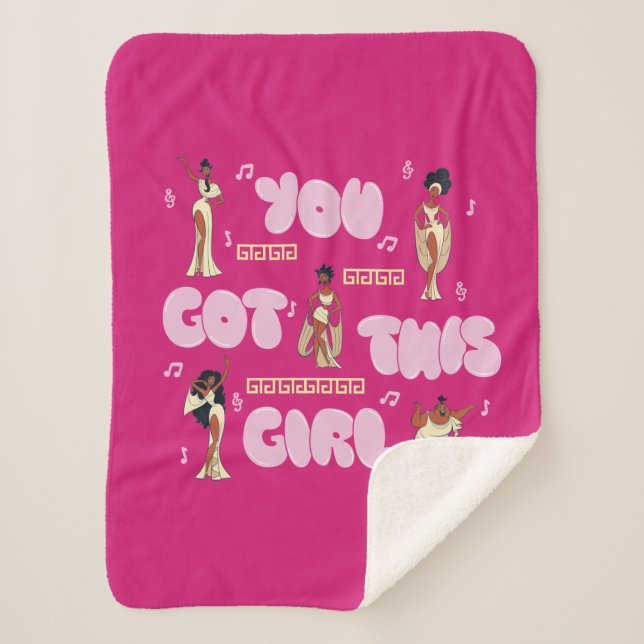 Cobertor Sherpa The Muses - You Got This Girl Sherpa Blanket (Frente)