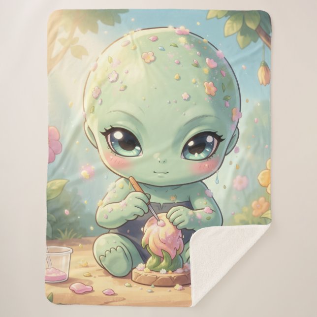 Cobertor Sherpa The Nectar Galaxy Wanderers.1 (Frente)