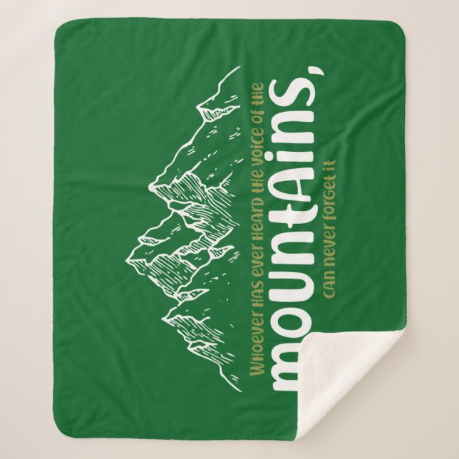 Cobertor Sherpa The Voice of the Mountains (Frente)