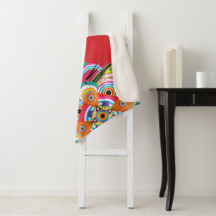 Cobertor Sherpa Tiger Dragon Mandala Pequeno Sherpa Blanket