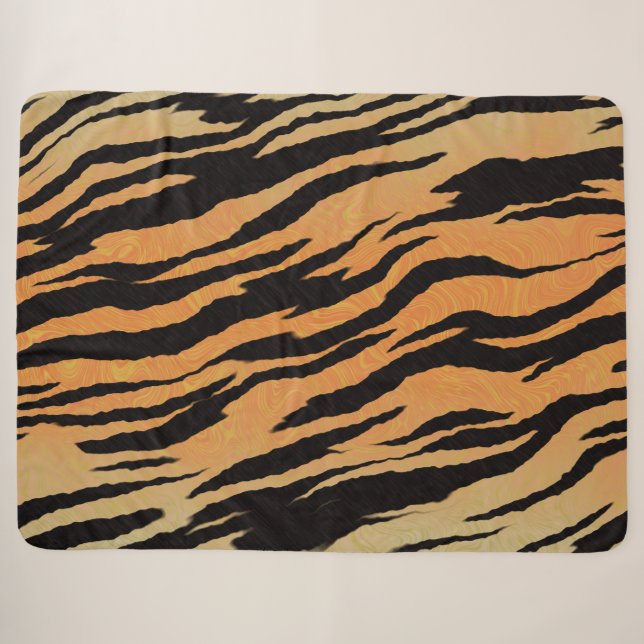 Cobertor Sherpa Tigre (Frente (Horizontal))