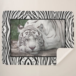 Cobertor Sherpa Tigre Branco