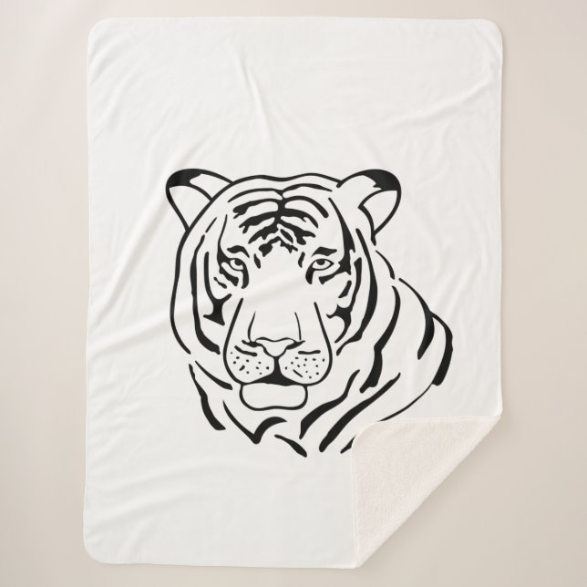 Cobertor Sherpa Tigre Gratiffi (Frente)