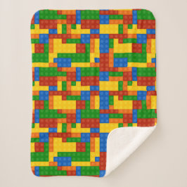 Cobertor Sherpa Tijolos Coloridos