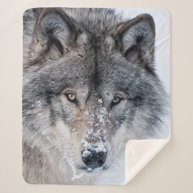 Cobertor Sherpa Timber Wolf  (Frente)