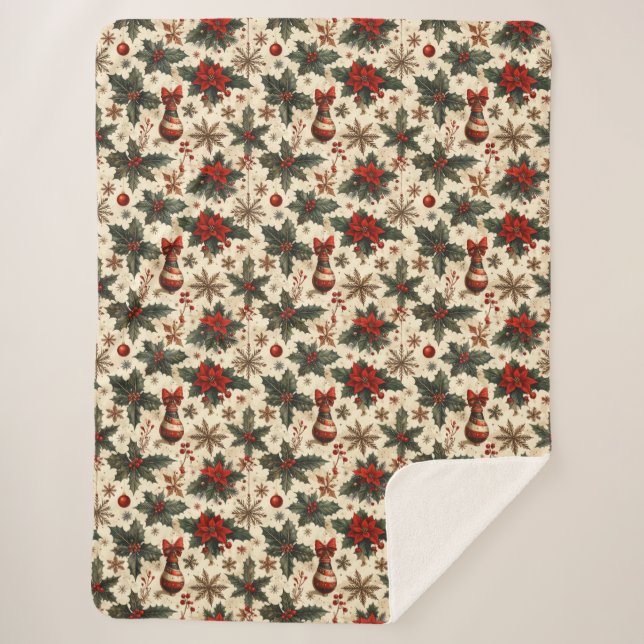 Cobertor Sherpa Timeless Christmas  (Frente)