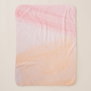 Cobertor Sherpa Tintas cor-de-rosa e laranja
