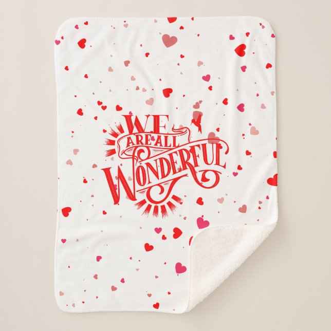 Cobertor Sherpa Tipografia Maravilhosa (Frente)