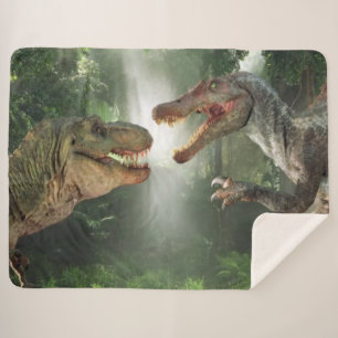 Cobertor Sherpa Tiranossauro contra Spinosaurus