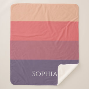 Cobertor Sherpa Tiras de Coloração de Queda-