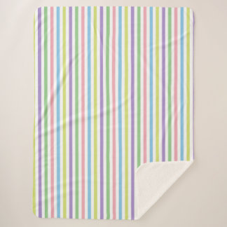 Cobertor Sherpa Tiras de Doces