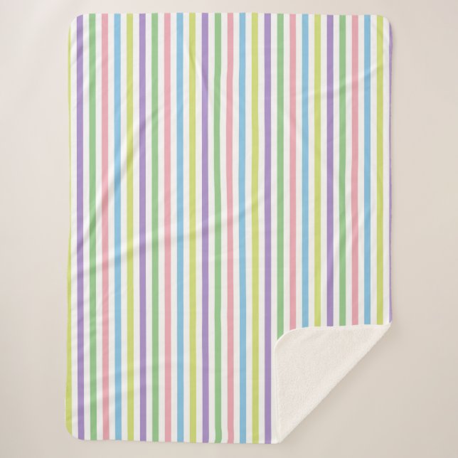 Cobertor Sherpa Tiras de Doces (Frente)