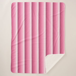 Cobertor Sherpa Tiras de sombra rosa