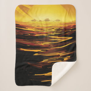 Cobertor Sherpa Titã maior lua do planeta Saturno