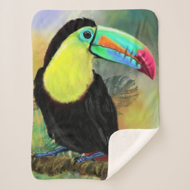 Cobertor Sherpa Toco Tucano (Frente)