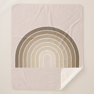 Cobertor Sherpa Toneladas de Boho Arco-Arco-Azul