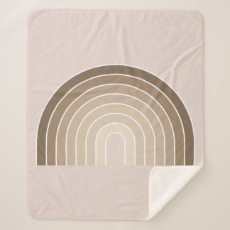 Cobertor Sherpa Toneladas de Boho Arco-Arco-Azul